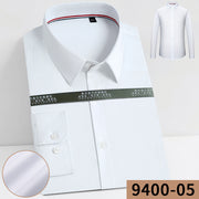 Bamboo Fiber Long Sleeve Shirt No Pocket Men's Wear Shirt