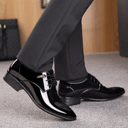 Men's Business Suits Black Patent Leather Shoes