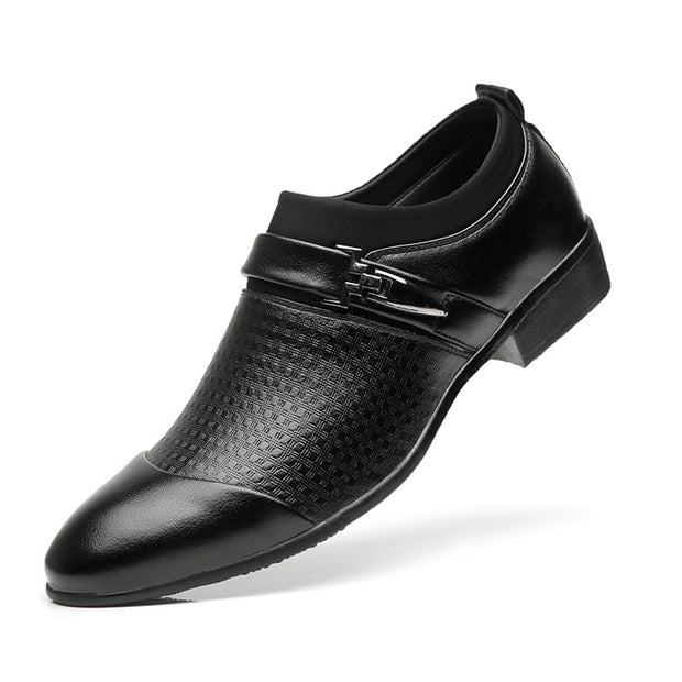 New Business Suits Men's Leather Shoes Large English Shoes