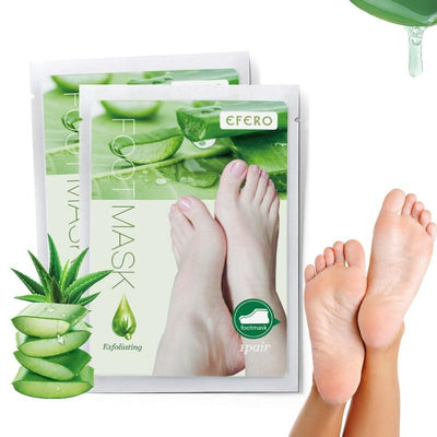 Aloe Vera Foot Mask Peeling For Legs Feet Mask Exfoliating Socks Scrub For Pedicure Anti Crack Heel Remove Skin Foot Patch