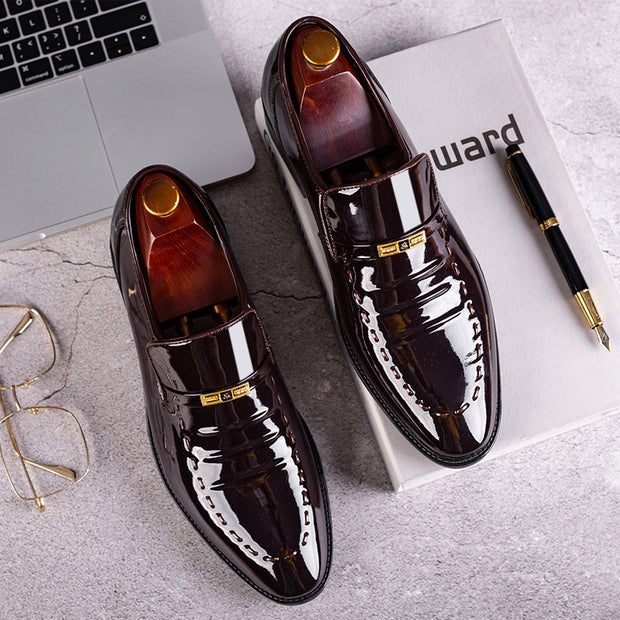 Leather Shoes Men's Breathable Korean Shoes Business Suits Low-top Shoes