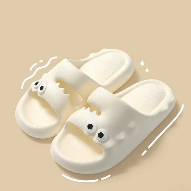 Cute Cartoon Slippers For Women Men Indoor And Outdoor Non-slip Thick Soles Floor Bathroom Slippers Fashion House Shoes