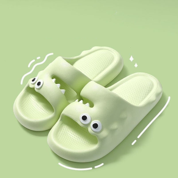 Cute Cartoon Slippers For Women Men Indoor And Outdoor Non-slip Thick Soles Floor Bathroom Slippers Fashion House Shoes