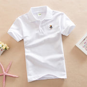 Short-sleeved T-shirt Pure Cotton Children's Clothing 1-15 Years Old Summer Wear Children's Polo Shirt