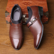 New Business Suits Men's Leather Shoes Large English Shoes