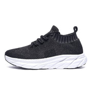 Stretch Sock Shoes Men's Plus Size Flyknit Height Increasing Leisure Sneaker