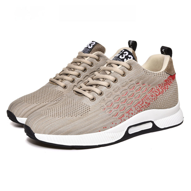 Invisible Height Increasing 6CM Fly-kit Mesh Running Shoes