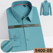 Bamboo Fiber Long Sleeve Shirt No Pocket Men's Wear Shirt