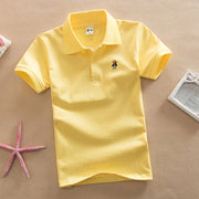 Short-sleeved T-shirt Pure Cotton Children's Clothing 1-15 Years Old Summer Wear Children's Polo Shirt