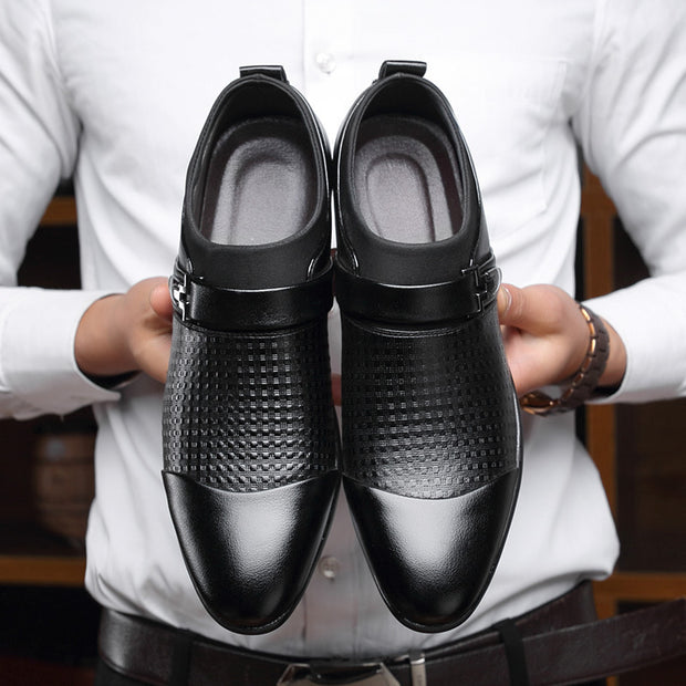 New Business Suits Men's Leather Shoes Large English Shoes