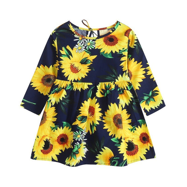 Korean Style Floral Princess Dress Children's Clothing