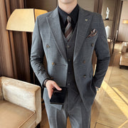 Men's Autumn And Winter Suit Three-piece Business Casual