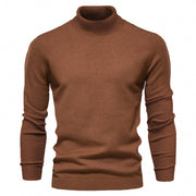 Men's Solid Color Pullover Sweater Foreign Trade Turtleneck Men's Casual Sweater