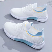 Flyknit Breathable White Shoes Summer Mesh